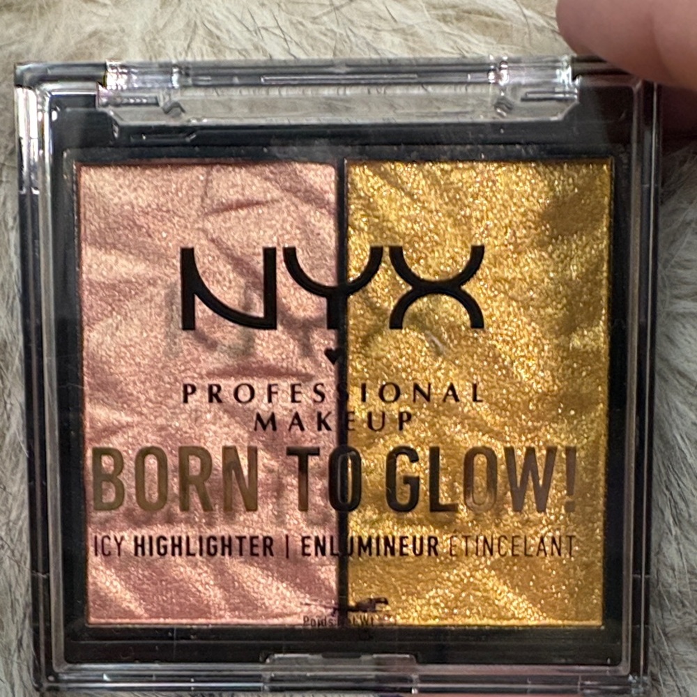 NYX Born to Glow Highlighter Palette - Pink and Gold